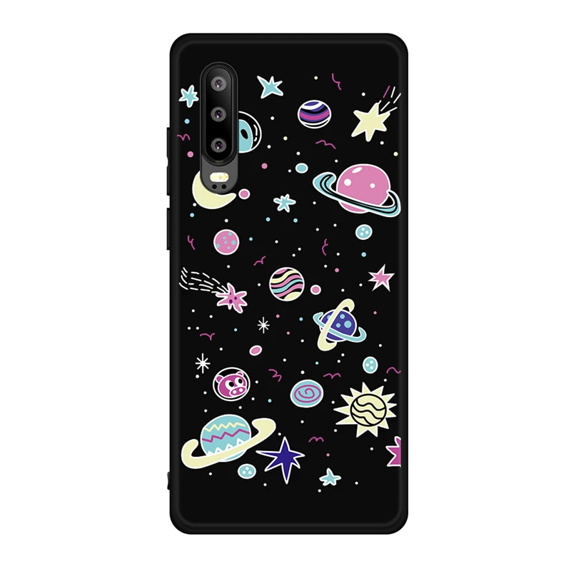14 Чехол из ТПУ с милым рисунком для huawei Honor 8S 10i 20i V20, Космический Чехол для huawei P30 Lite P30 Pro, силиконовый матовый чехол - Цвет: 14