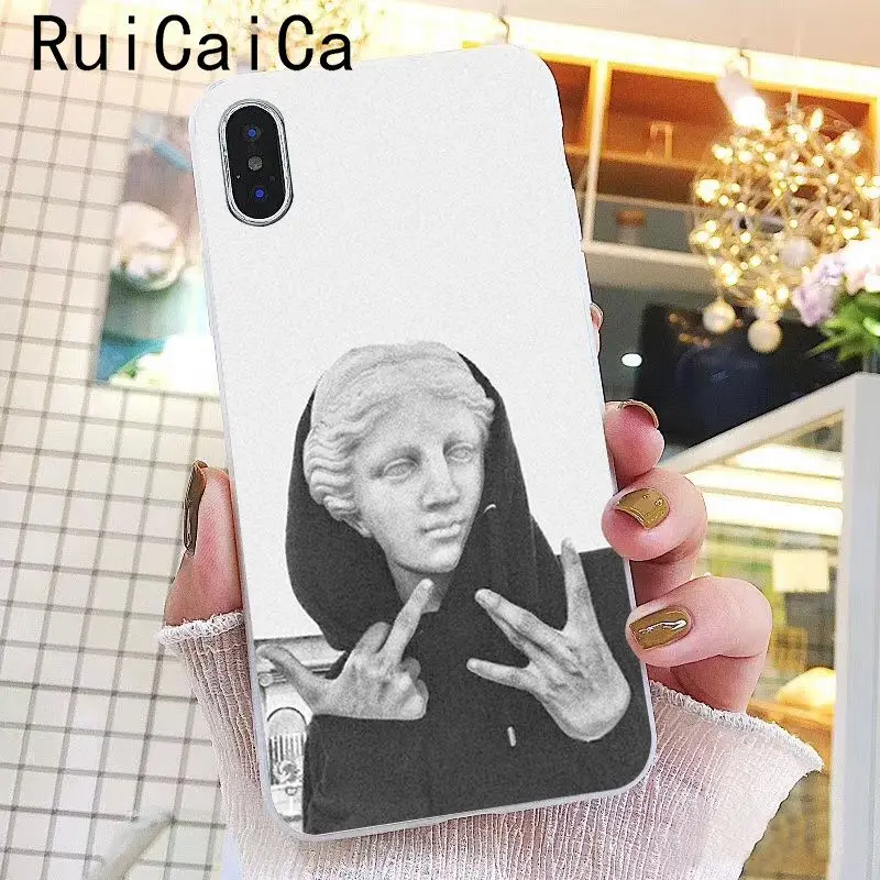 Ruicaica Альтернативная статуя Искусство Давид Мягкий Силиконовый ТПУ чехол для