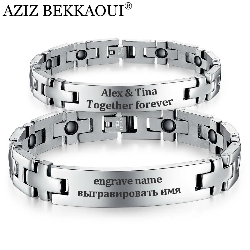 Полезные магнитные браслеты и ювелирные изделия из нержавеющей стали для мужчин