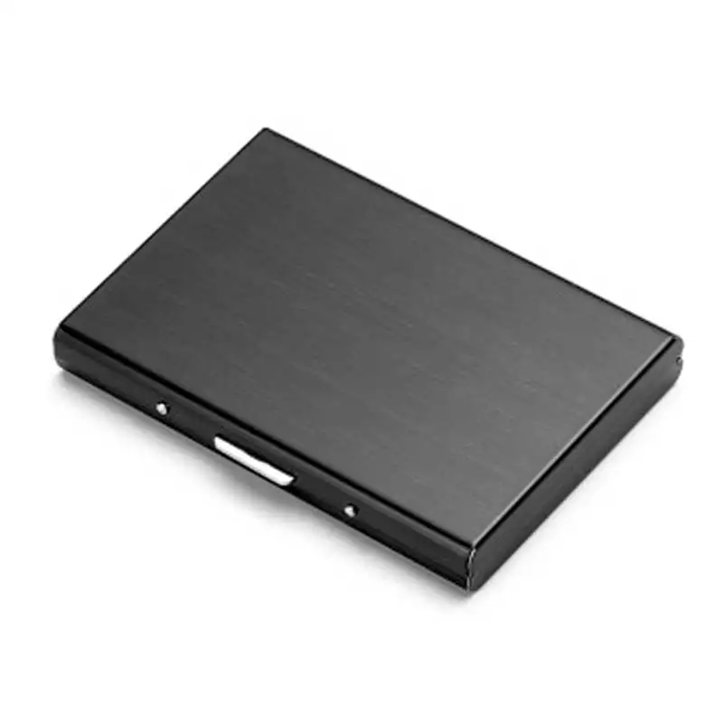 

New Arrival Business Men Stainless Steel Mini ID Credit Card Holder Box Anti-scan Women Bank Cards Metal Case FA$1 Women bag