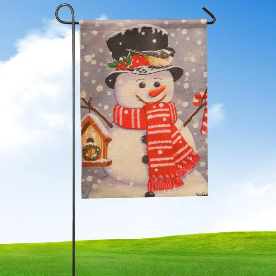 32*46cm Garden Flag Indoor Outdoor Home Decor Christmas Winter Snowflake Hot Sale Dropshipping @A | Дом и сад