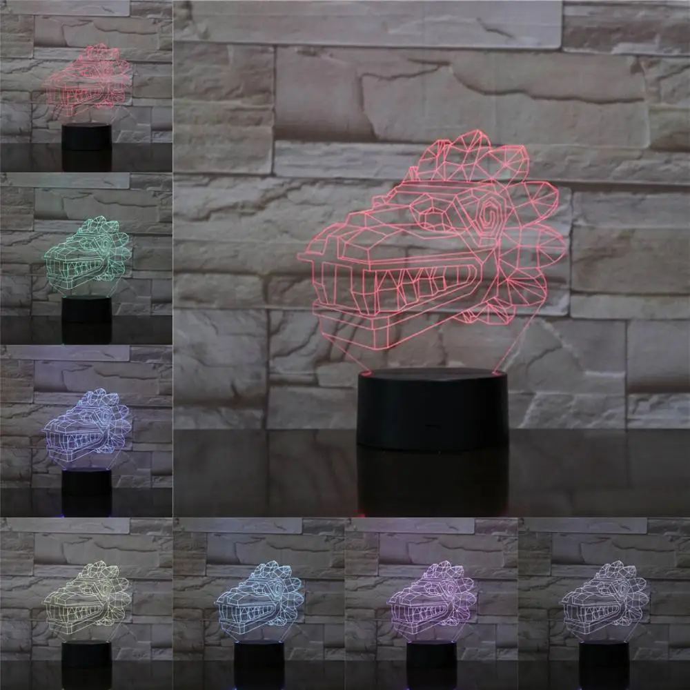 3D светильник новинка настольная лампа иллюзия RGB многоцветная светодиодная