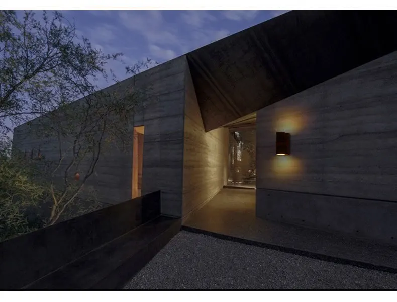 Современное наружное настенное светильник светодиодный 2 Вт led крыльцо свет на