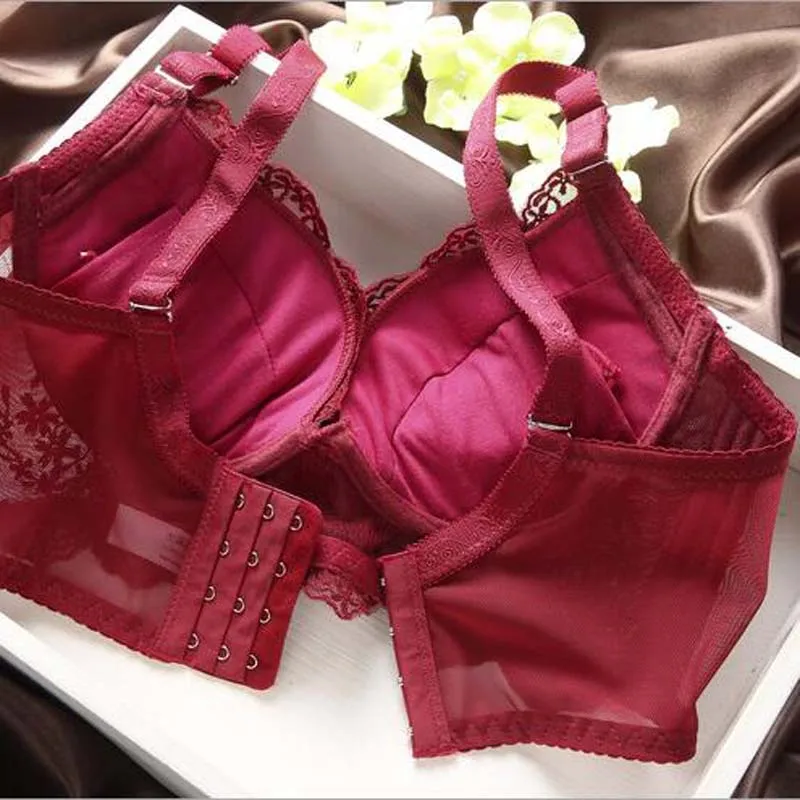 Women Bra And Brief Sets Sexy Lace Underwear Lingerie Set Vintage Embroidery Push Up Panty 70B 75B 80B 85B | Женская одежда