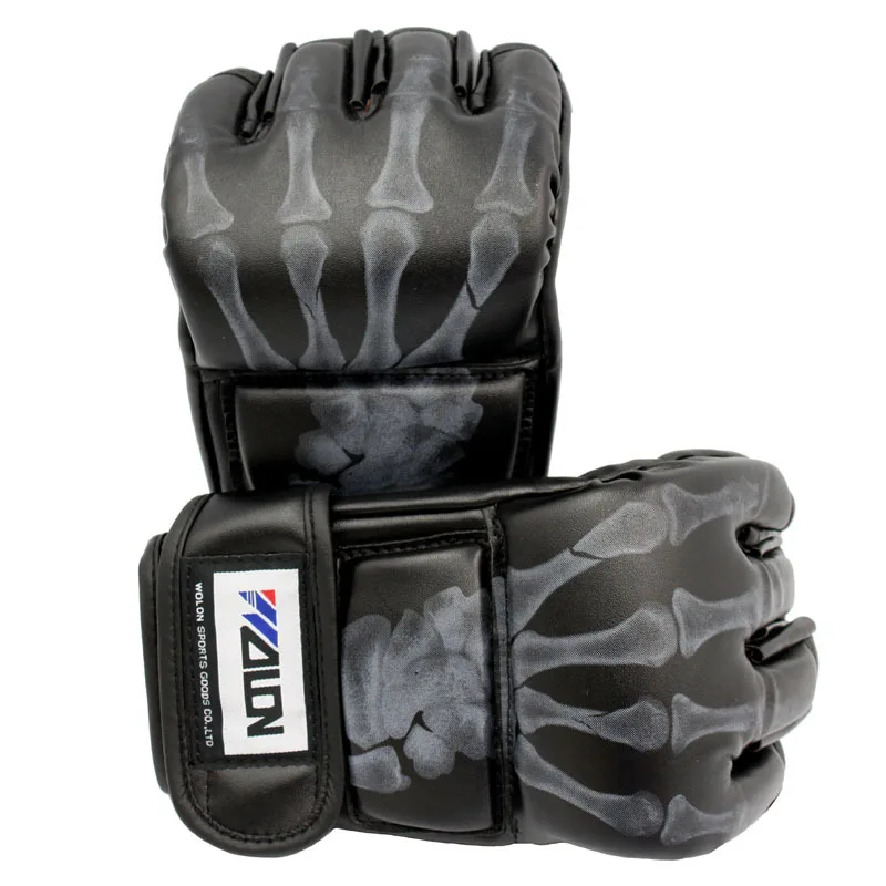 Боксерские перчатки с полупальцами для мужчин и женщин boxeo luva de muay thai Fight Martial Arts