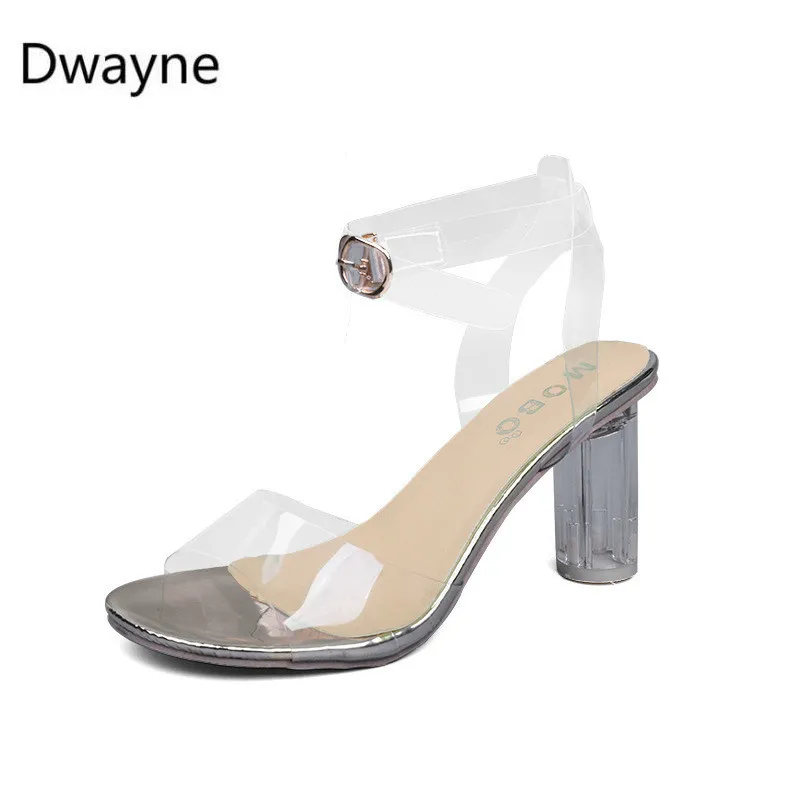 Dwayne/ г.; модная летняя женская обувь; пикантные прозрачные босоножки на высоком каблуке с квадратным носком и ремешком