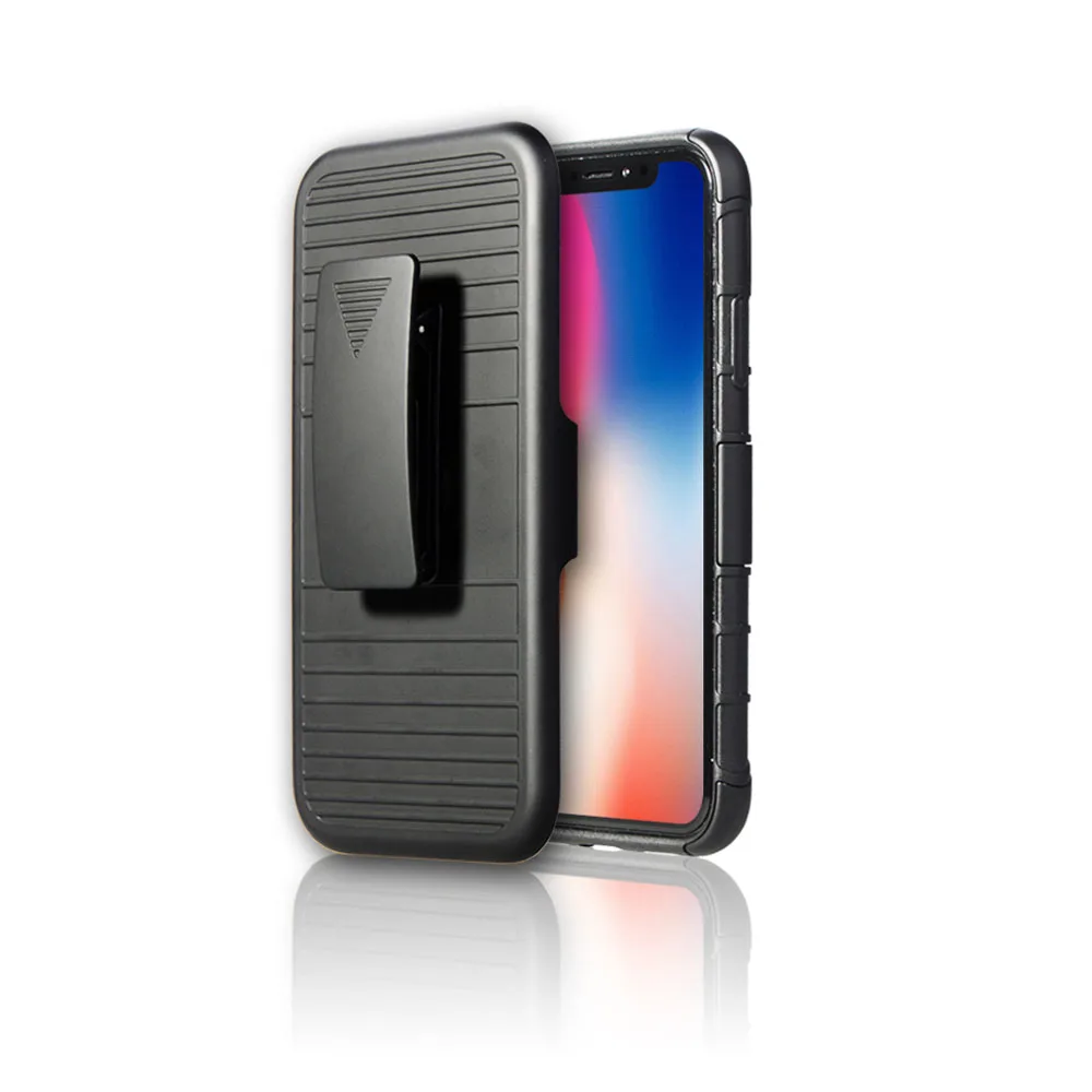 Магнитный прочный Чехол на присоске для iPhone X с кольцом палец подставкой и ремнем
