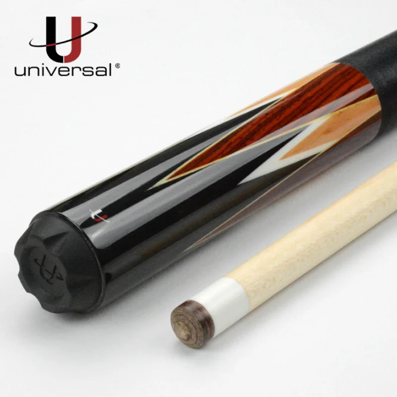 New Universal Gusset-insert Pool Cue Original 12.75mm Tip UN112-4 Black 8 with Protector | Спорт и развлечения