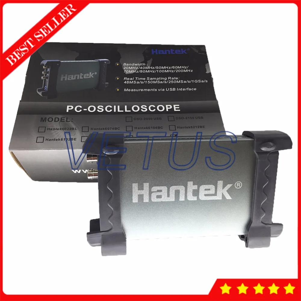 Hantek6022BE PC USB osciloscopio 2 канала 20 МГц Портативный осциллограф | Инструменты