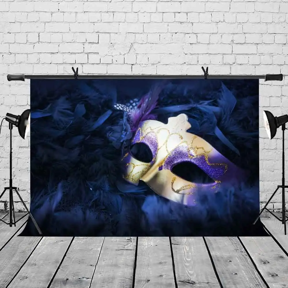 7x5ft Magicalism фон фиолетовый Красивая маска для фотосъемки и студийный реквизит