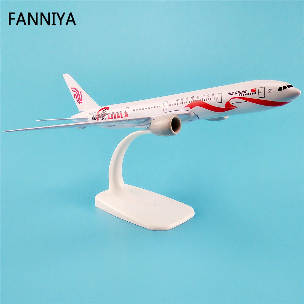20 см металлическая модель самолета Air China Airlines Boeing B777-300er 777 LOVE Airways с подставкой