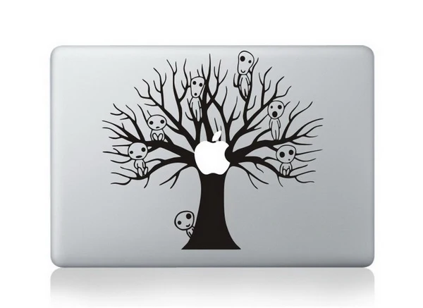 Милый медведь, кожа ноутбука, частичное украшение, наклейка для Macbook Pro retina 13 15, чехол для ноутбука, наклейка для Macbook Air - Цвет: MB-black-Part C(104)