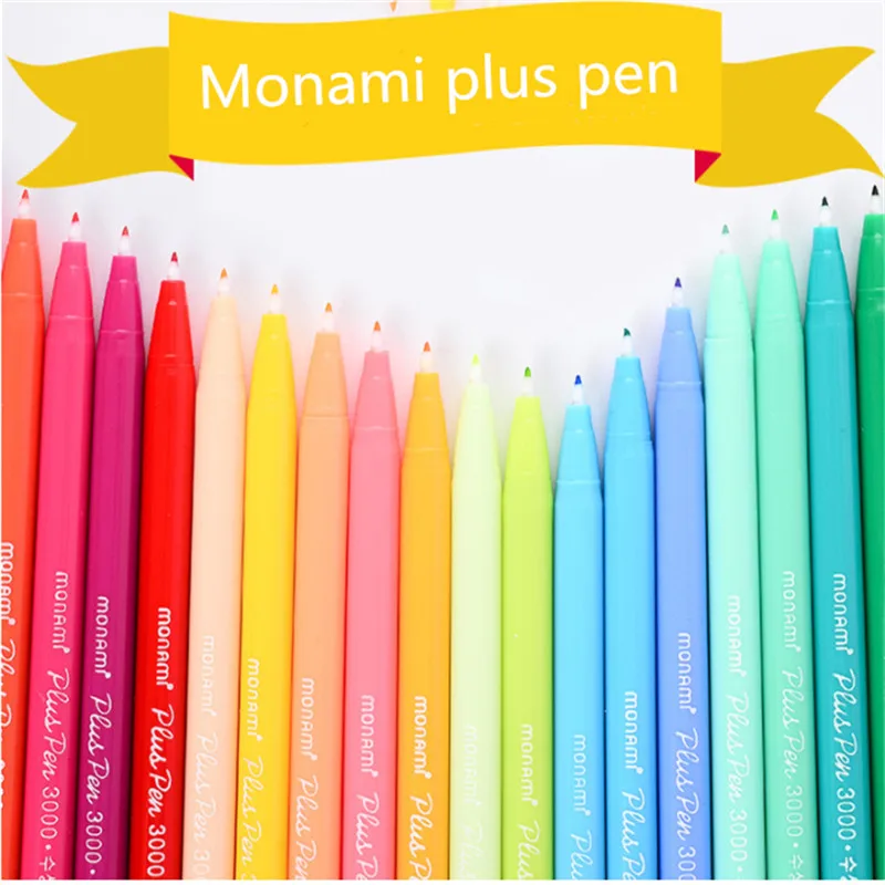 36 ручка с цветным рисунком Monami Plus корейские канцелярские принадлежности Canetas
