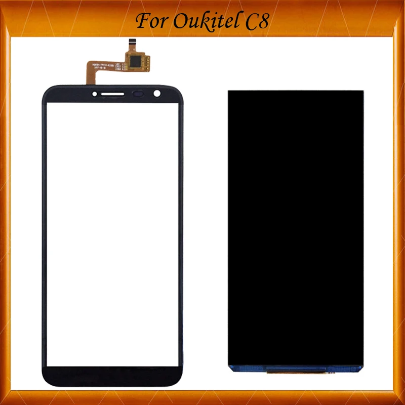 ЖК дисплей для 5 дюймового Oukitel C8 1280*640 + дигитайзер сенсорного экрана стеклянная
