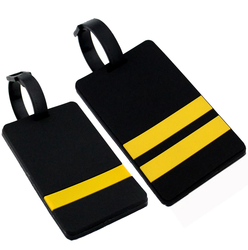 Фото Резиновая сумка для багажа Captain's Epaulette Airplane, Индивидуальная сумка для пилота, дорожный аксессуар №2