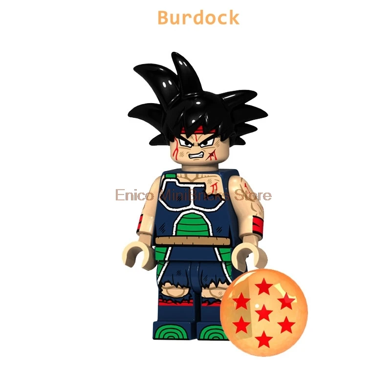 Burdock Аниме Powerpuff девушка фигурка цветок Лютик пузыри Dragon Ball Супер Герои строительные блоки игрушки для детей - Цвет: Burdock