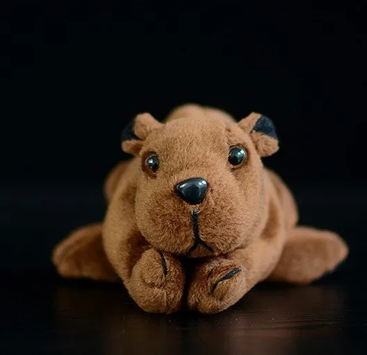 

Free shiping new 14cm small beaver doll simulation beaver plush toy for baby children gift