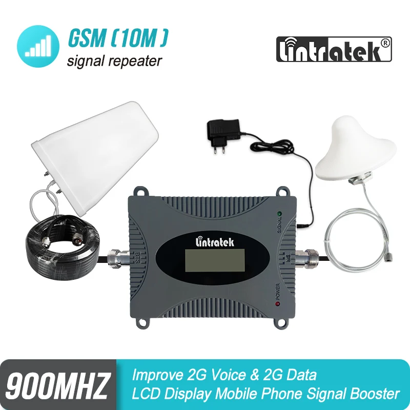 Lintratek MINI 2G 900MHz усилитель сотового сигнала B8 GSM 900 повторитель голоса LPD антенна +
