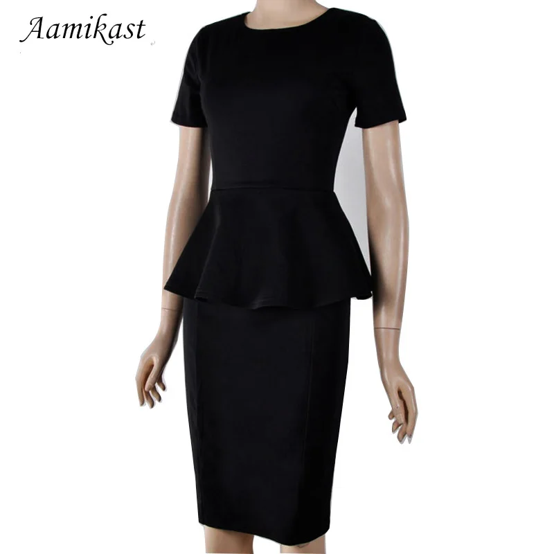 Женское платье с коротким рукавом H2 Повседневное миди о вырезом в стиле