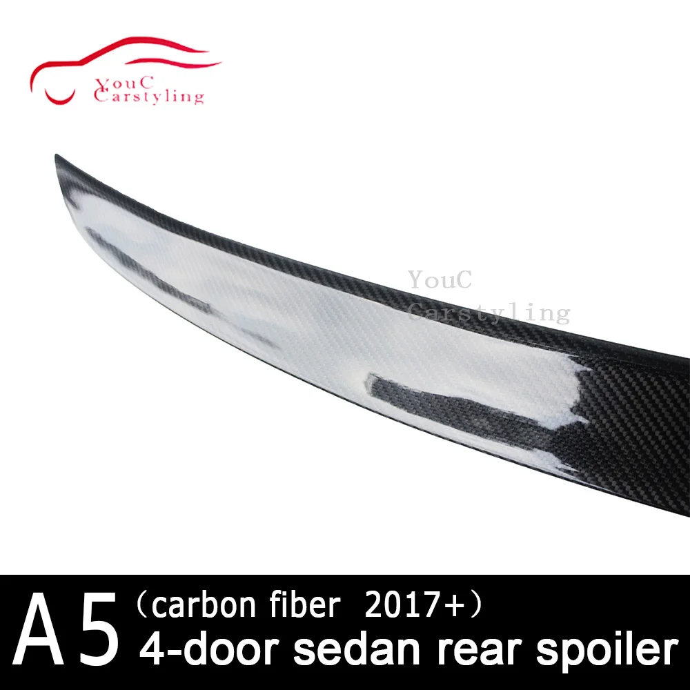 S5 стиль новый задний спойлер из углеродного волокна для Audi A5 4-двери седан 2017 +