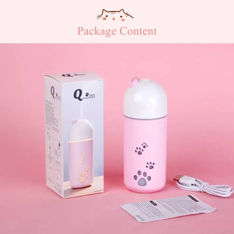 Cute Cat Design Air Purifier USB Connect Portable Cartoon Nebulizer Suitable For Multiple Places Ultrasonic Humidifier | Бытовая