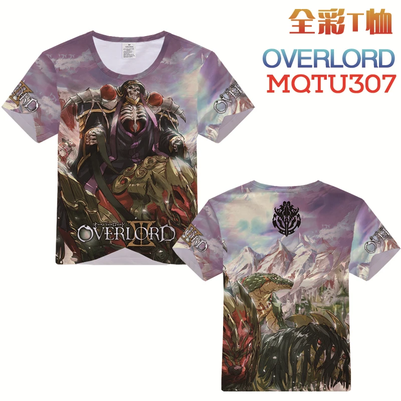 Аниме Overlord Ainz Ooal платье футболка 3D принт мода короткий рукав косплей одежда цвета