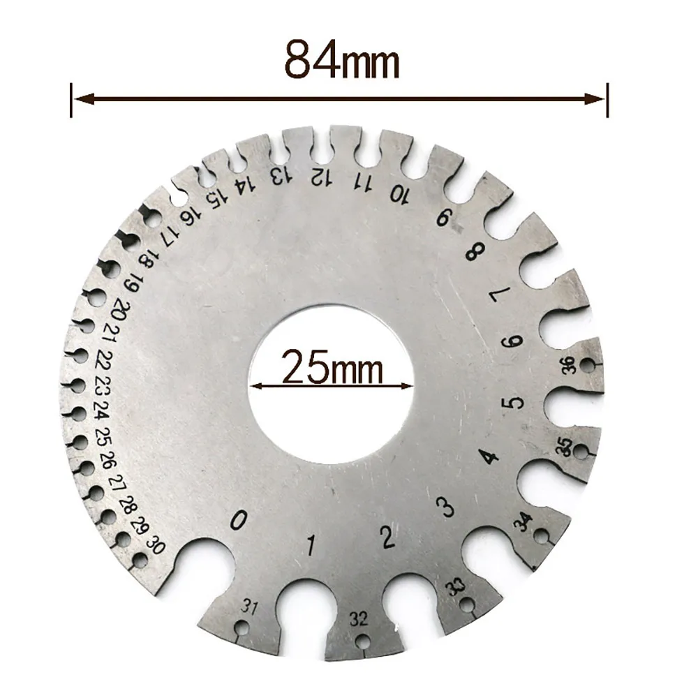

Измеритель диаметра сварки, квадратный/круглый проволочный прибор для работы по дереву, 0-36 дюймов, американский стандарт