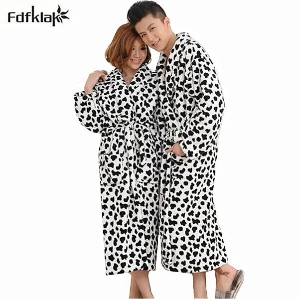 

Couples bathrobes new long sleeve flannel warm robes female bath robe casual sleepwear for women kimono sexy dressing gowns