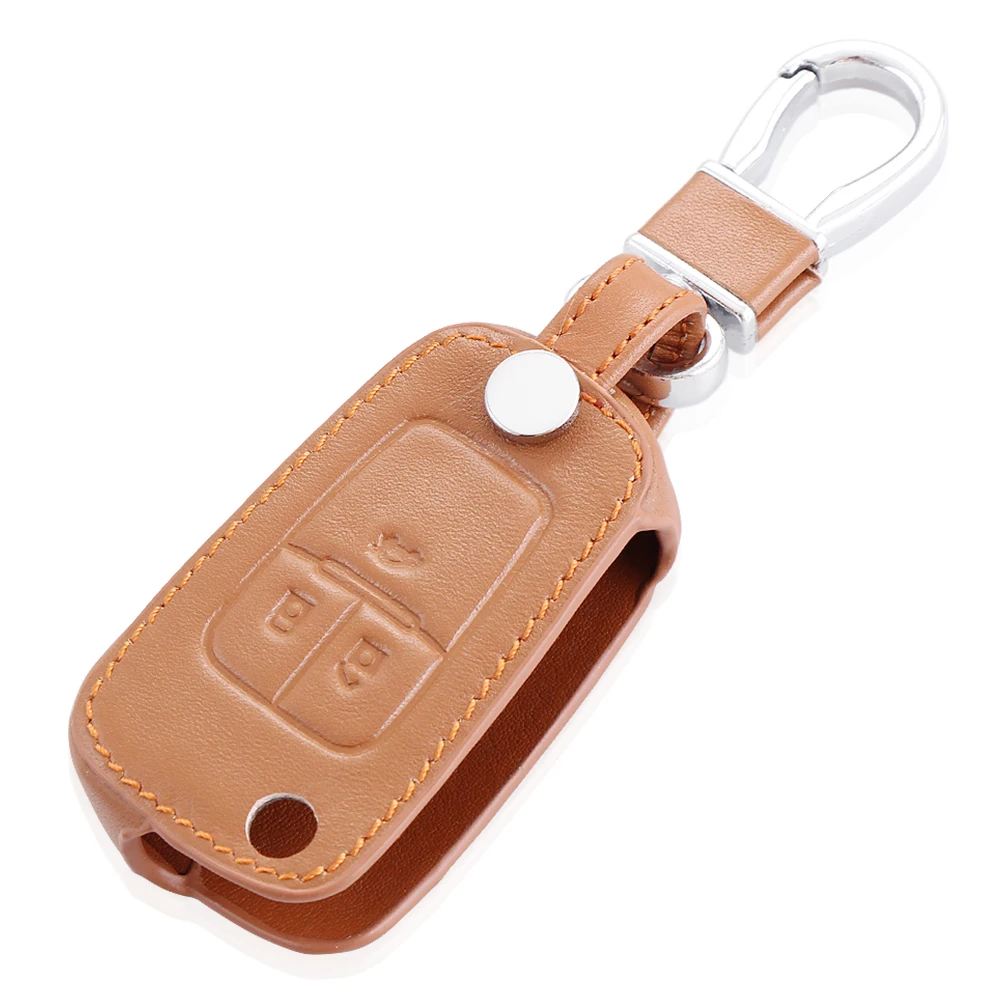 Чехол для ключей из натуральной кожи Chevrolet Cruze Aveo TRAX Opel Astra Corsa Antara Meriva Zafira ASTRA J Mokka