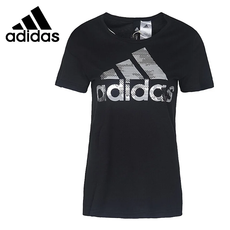 Новинка оригинальные женские футболки Adidas BOS из фольги спортивная одежда с