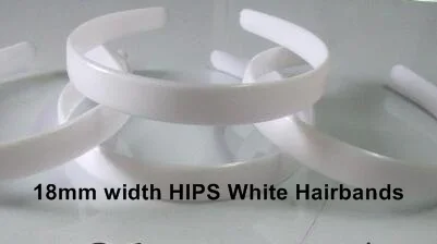 10, 12, 15, 25 мм ширина ABS/HIPS/металл пластик для взрослых женщин повязки для волос девочек детей повязки для волос повязка для волос EH68-1 - Цвет: 18mm HIPS White