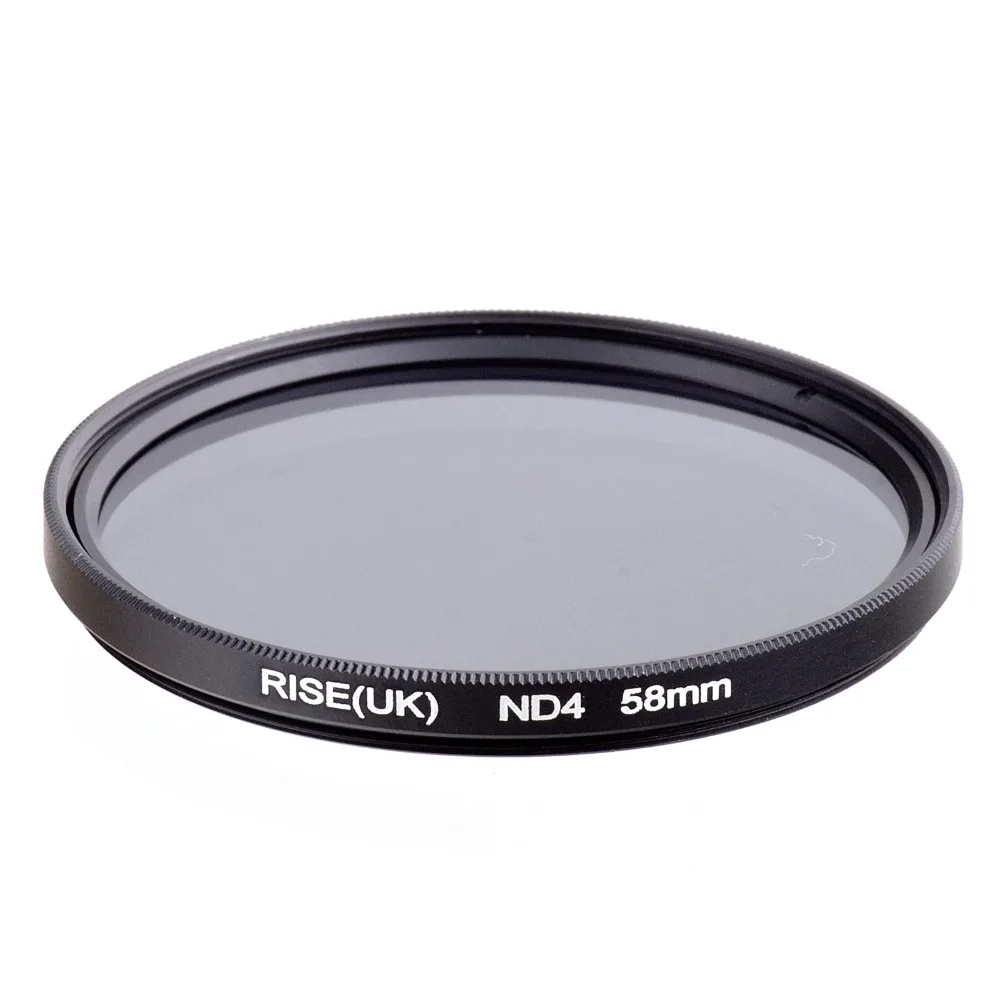 Фильтр RISE(UK) 58 мм ND4 для всех объективов камеры|lens photochromic|lens filter setlens hood for nikon |