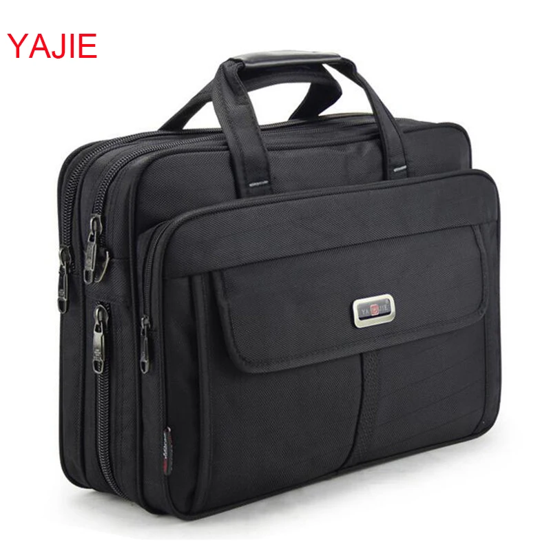 YAJIE Большая вместительная мужская сумка деловая на одно плечо для ноутбука 15 6
