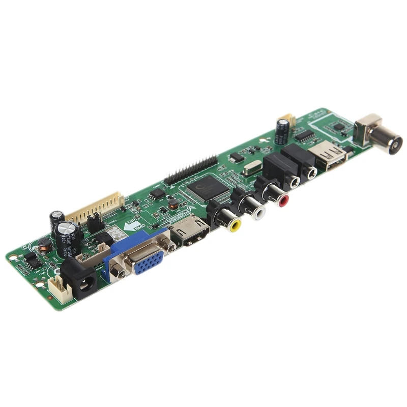 Плата драйвера контроллера V53 для ЖК телевизора ПК/VGA/HDMI/USB интерфейс комплект с 7