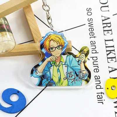 14 Игровой ансамбль звезды Валькирия Мика Kagehira Syu Itsuki брелок с двойным принтом Брелок с подвеской Llavero - Цвет: 14