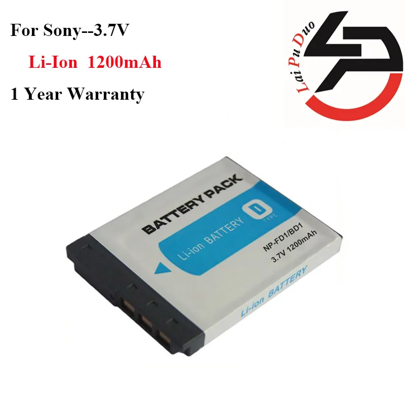 1200 мАч 100% Новый Сменный аккумулятор для камеры Sony NP BD1 DSC T300 TX1 T900 T700 T500 T200 T77 T2 G3