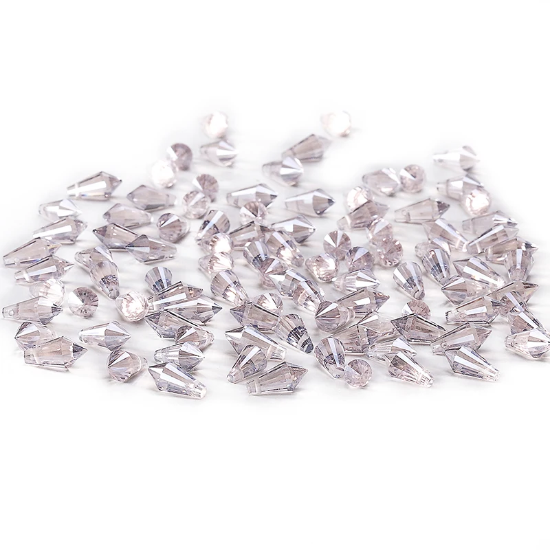 

NEW Triangle Cone Crystal Beads AB 10pcs 6*12mm Austria Crystal Triangle Cone Loose Beads charm Glass Beads Crafts C-6