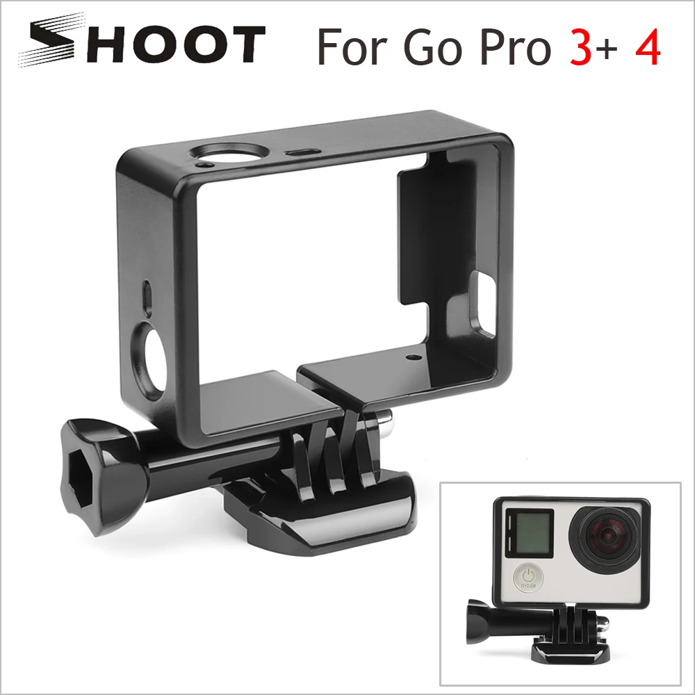 Стандартная защитная рамка SHOOT для Gopro Hero 4 3 + черный защитный чехол камеры