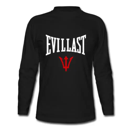 Новая футболка EVILLAST Everlast Satanic Parody Sports MMA Boxing с длинным рукавом для мужчин & #039