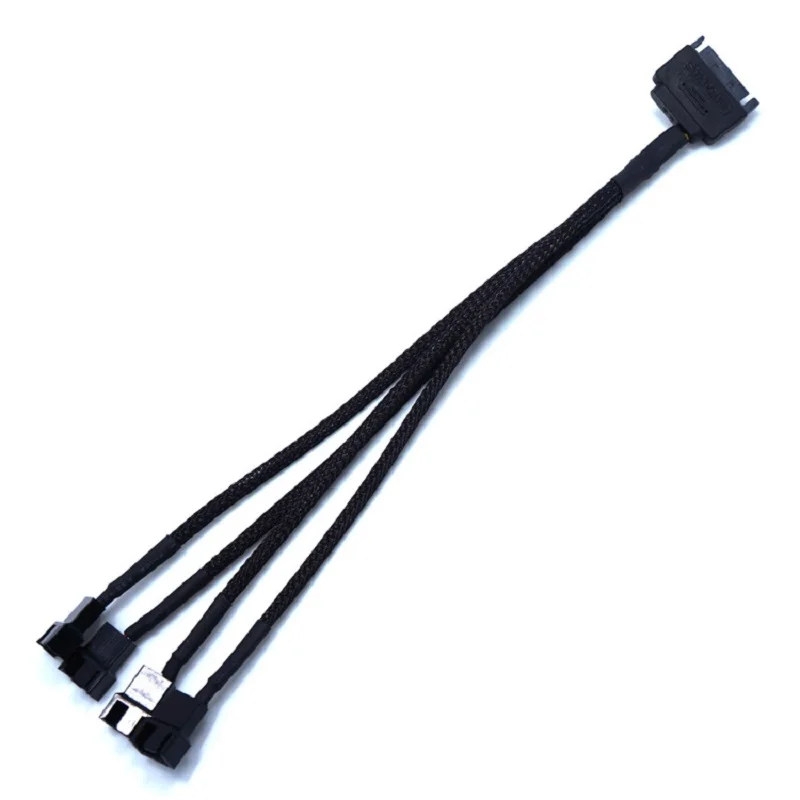 12V 15Pin SATA 3Pin/4Pin вентилятор Мощность кабель адаптера 27 см от 1 года до 4 способа