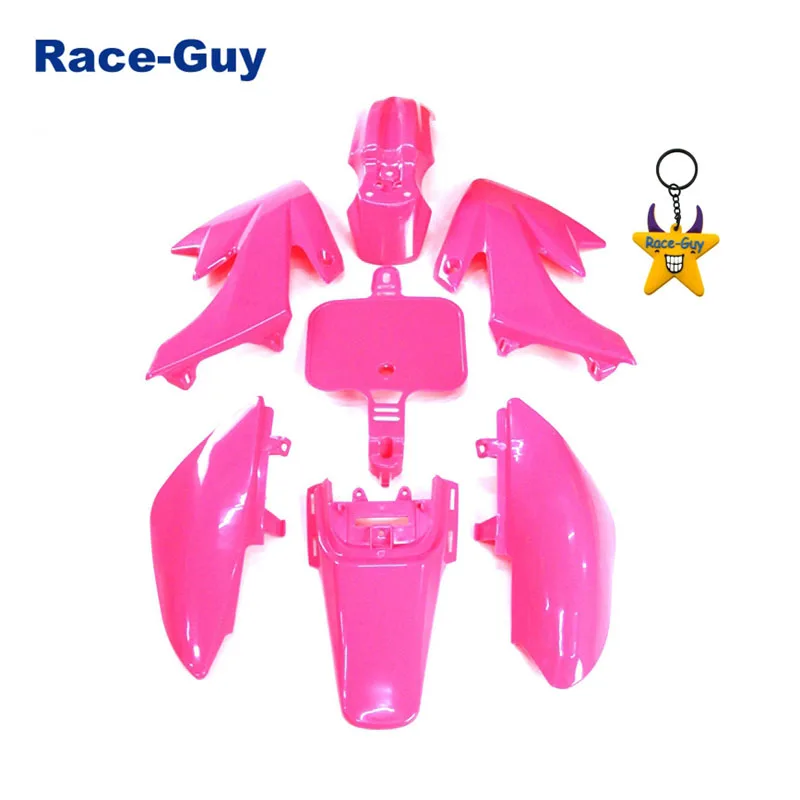 Pink Plsatic обтекатель наборы для тела 50cc 70cc 90cc 110cc 125cc 140cc 150cc 160cc китайский Байк XR50 CRF50 SSR Thumpstar GPX топает - Цвет: Pink