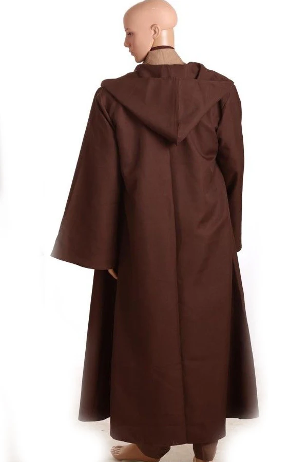 Костюм туника джедая Kenobi костюм для косплея полный комплект коричневая