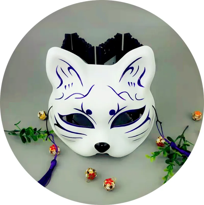 CAT 5 Маска Carnaval с рисунком лисы, маска в японском стиле и ветром, демон, кошка, для мужчин и женщин, для танцев, два-ди, для мужчин, аниме, Вечерние Маски на Хэллоуин - Цвет: CAT 5