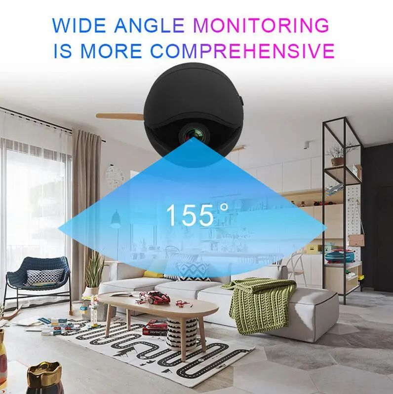 Фото HYUCHON 1080P WiFi мини камера V2 в форме глаз IP Беспроводная для помещений/детский HYUCHON 1080P WiFi мини камера V2 в форме глаз IP Беспроводная для помещений/детский