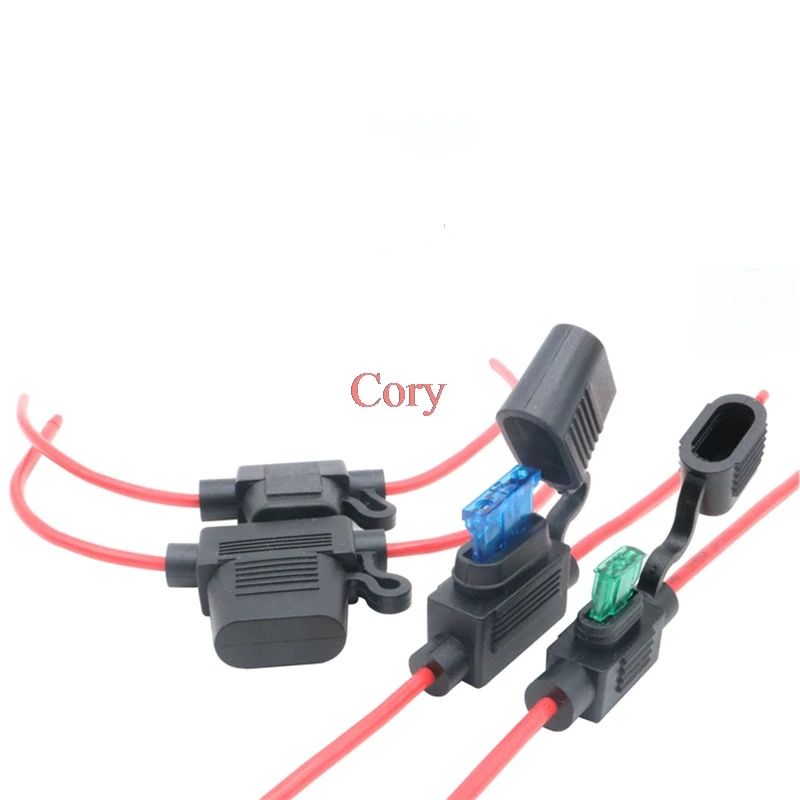 

1pcs waterproof car InLine auto Fuse Holder with auto fuse Holder + 1pcs Fuse Inserts CZYC