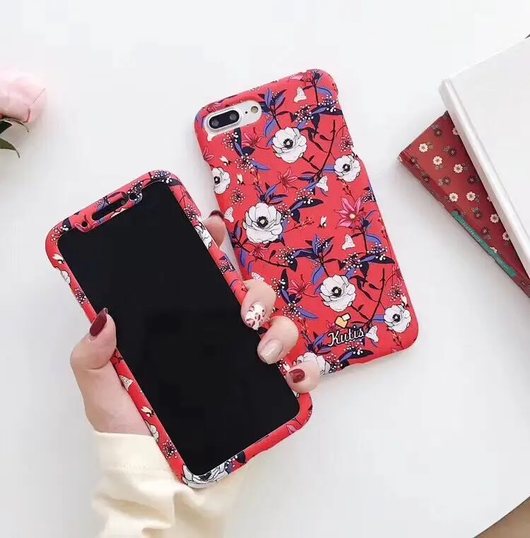 as the picture Для iphone XS max чехол, 360 Защита передняя+ задняя матовая крышка coque для iphone 8plus 8 X XS 6 6Sp 7 7P Фламинго Модный чехол - Цвет: as the picture