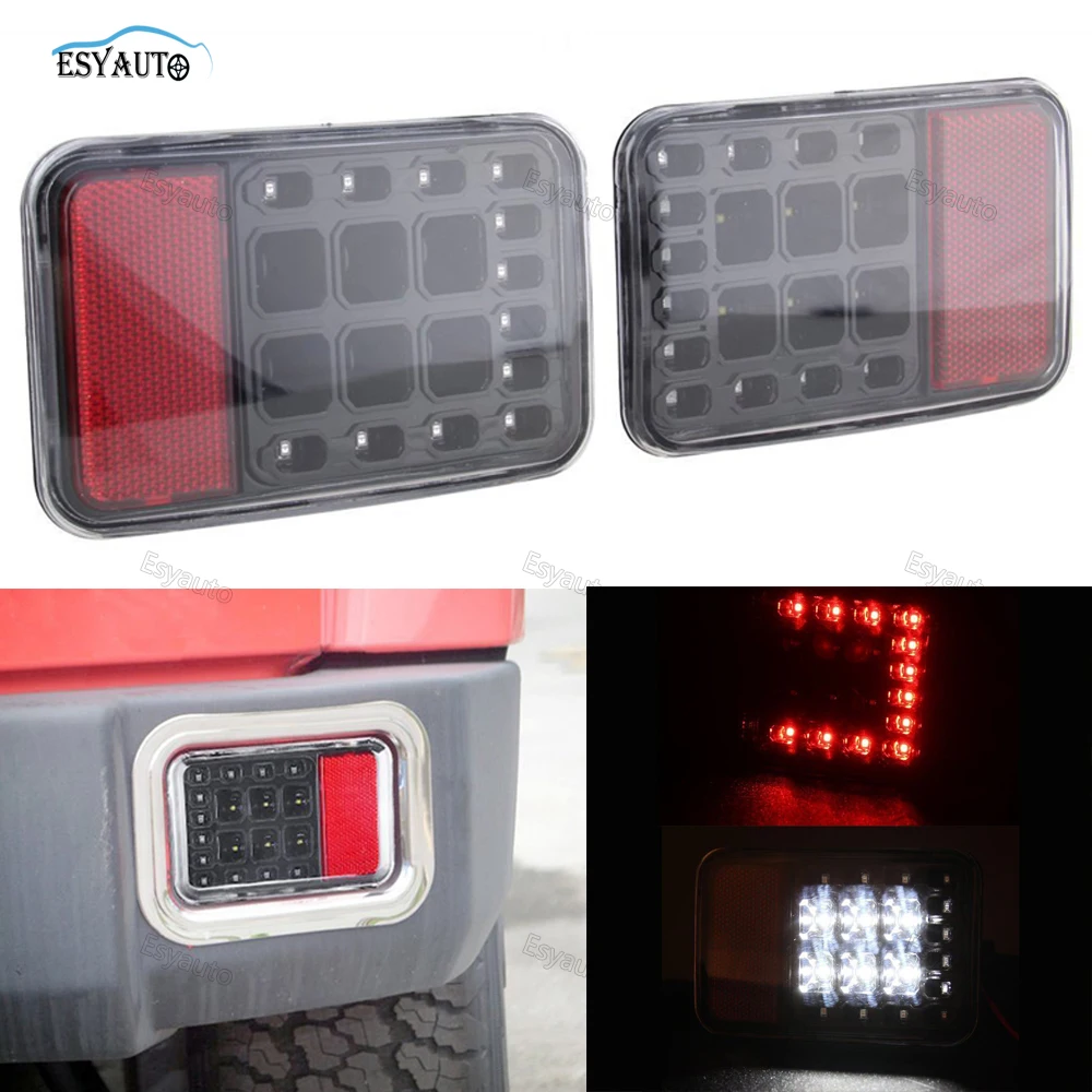 

Car LED Light Rear Bumper Fog Light Parking Reverse Car B Lamp Tail lights for Jeep Wrangler JK 2007-2016 2 Pcs/Set