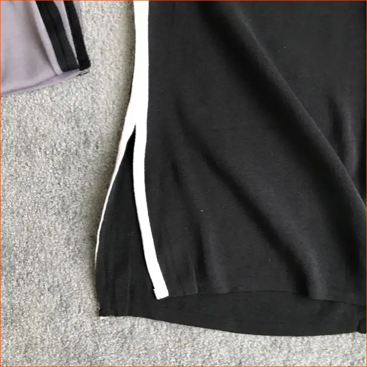 

Summer 2019 New Sleeveless Sleeveless Neck-hanging Medium-length Skirt with Hip Opening and Fork Bottom Knitted Dresses