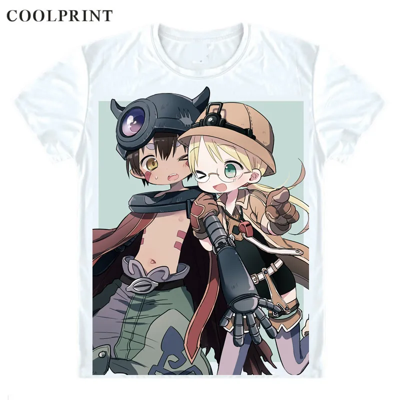 Reg Riko Amnesic робот футболка сделано в бездны Meido Abisu Мужская Повседневная Премиум