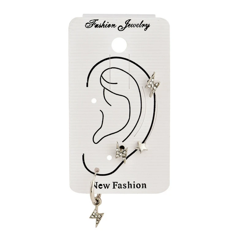 4 шт./компл. хит продаж Модный корейский серебряный цвет серьги-гвоздики с молнией